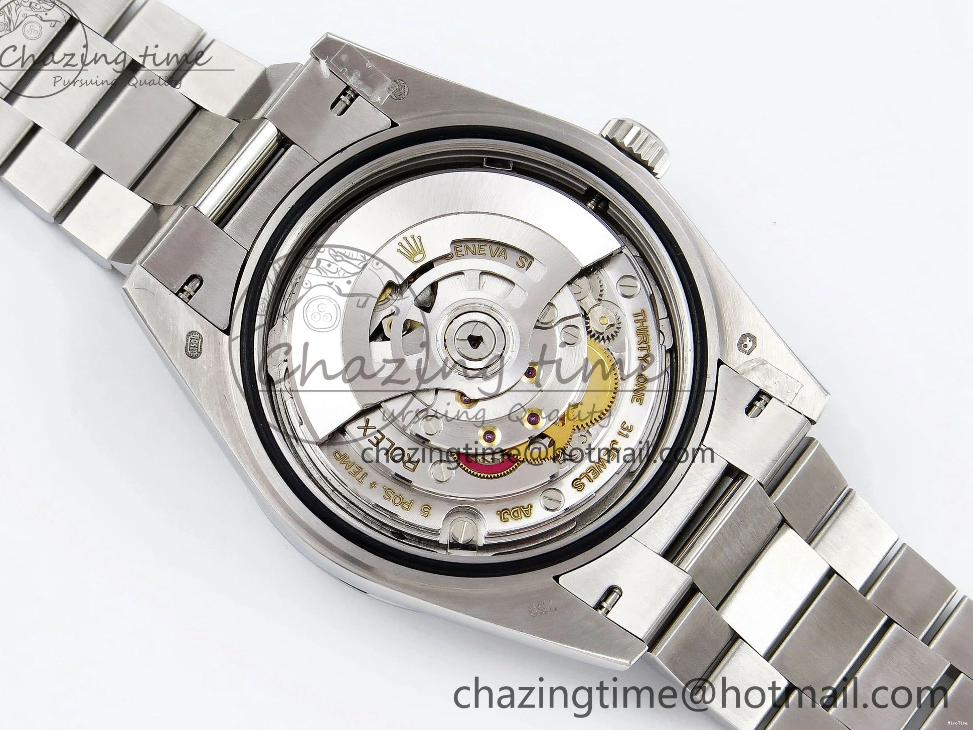 MiroTime 0226 GoodFit DayDate 40 SS JDF 904L Steel Silver Crystal Dial on President Bracelet VR3255 V3 (Gain Weight) 1431